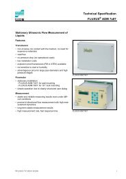 Technical Specification FLUXUS ADM 7x07