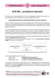 NEWS BCR-ABL quantitativer Nachweis - Labor Koblenz