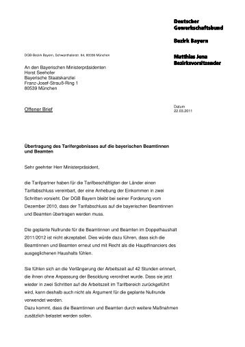 Offener Brief Jena an Seehofer_Übertragung Tarifergebnis auf ...