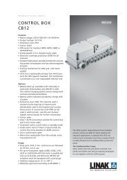 CONTROL BOX CBJ1 / CBJ2 - Linak