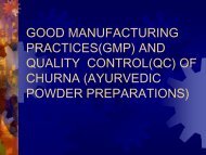 GMP AND QC OF CHURNAS - amam-ayurveda.org