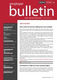 Employer Bulletin - 29 July 2013