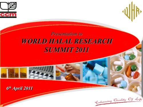 Halal Pharmaceutical Standard - Halal Industry Development ...