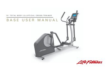 X1 - User Manual and Assembly Instructions - Life Fitness