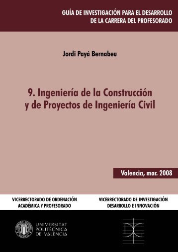 Ingeniería de la Construccion y de Proyectos de Ingeniería Civil