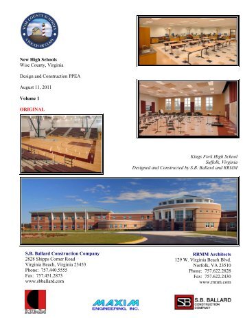 New High Schools Wise County, Virginia Design and Construction ...