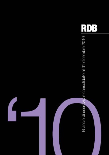 bilancio 2010 - Rdb