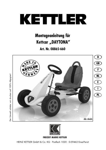 Montageanleitung für Kettcar „DAYTONA” - Imaginarium