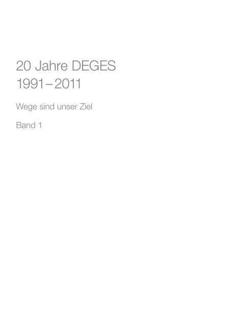 Band 1 - bei DEGES