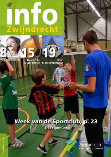 Week van de Sportclub, p. 23 - Gemeente Zwijndrecht