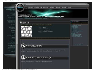 Metal Mesh - Photoshop Tutorials - thedesignworld.com - Kubepharm