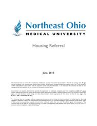 Current Listings - Northeast Ohio Medical University