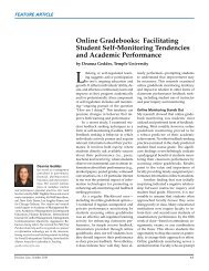 Online Gradebooks: Facilitating Student Self-Monitoring - Decision ...