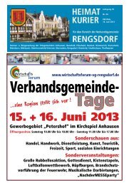 15. + 16. Juni 2013 - Verbandsgemeindeverwaltung Rengsdorf