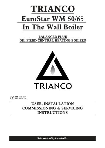 Trianco EuroStar WM 50/65 In The Wall Boilers