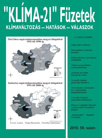 KLÃMA-21 FÃ¼zetek 59. szÃ¡m - VAHAVA HÃ¡lÃ³zat