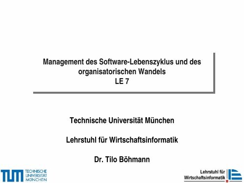 technochange - Lehrstuhl fÃ¼r Wirtschaftsinformatik