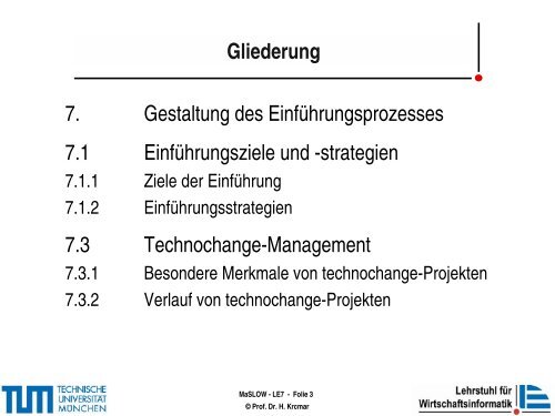 technochange - Lehrstuhl fÃ¼r Wirtschaftsinformatik