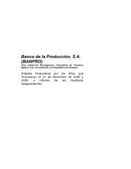 Banco de la ProducciÃ³n, SA (BANPRO)