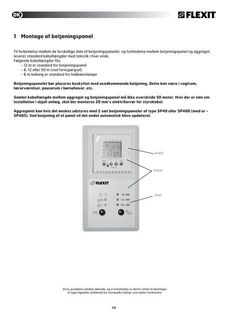 Brukerveiledning Bruksanvisning Brugervejledning User ... - Flexit