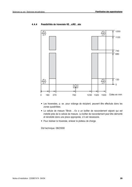 Notice d'installation METTLER TOLEDO MultiRange Balances au ...