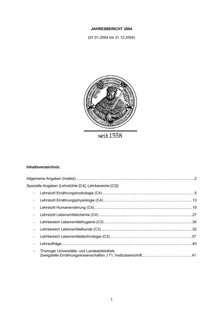 Jahresbericht 2004 - Apfel eV - Friedrich-Schiller-UniversitÃ¤t Jena