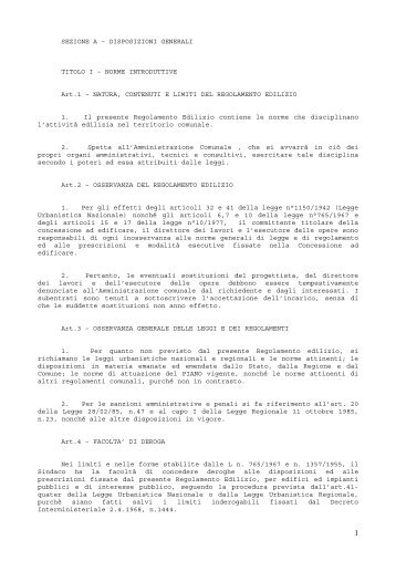 PUC_Regolamenti Edilizi.pdf - Comune di Gergei