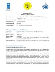 Project Context and Description - UNDP Timor-Leste