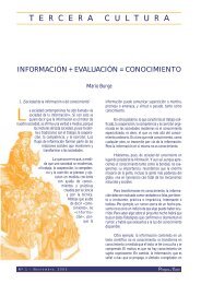 InformaciÃ³n + evaluaciÃ³n = conocimiento. Mario Bunge - Pliegos de ...
