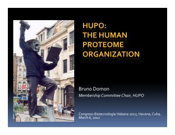 View a presentation about HUPO's mission and its initiatives