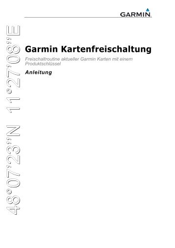 Warum muss ich Karten freischalten? - Garmin Customer Service