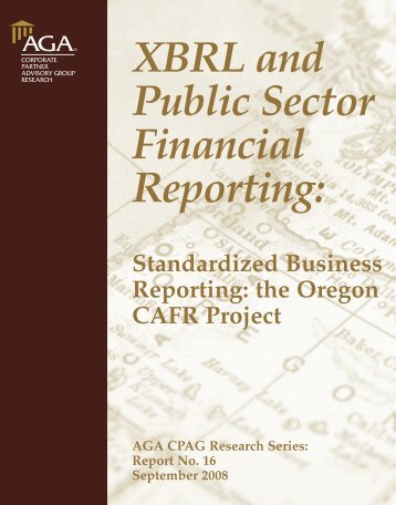 XBRL and Public Sector Financial Reporting: - AGA