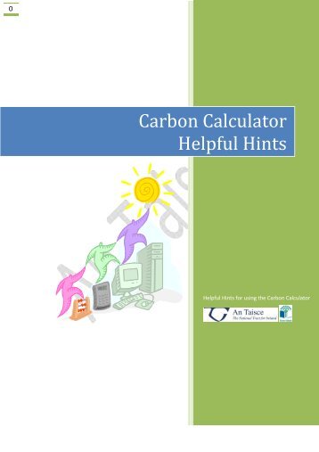 Carbon Calculator Helpful Hints - Green Schools Ireland