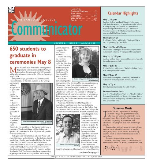 mayjune 04 page 1.qxp - San Juan College