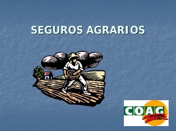 SEGUROS AGRARIOS - Coag