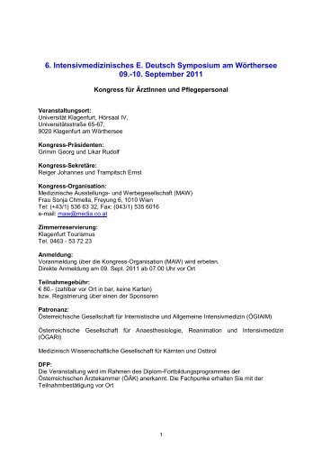 Deutsch Symposium 09 -10 09 2011_Programm - Ãsterreichische ...