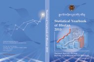 STATISTICAL Yearbook of Bhutan 2010 - Gross National Happiness ...