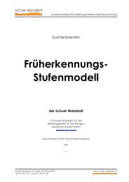 FrÃ¼herkennung Sucht [PDF, 115 KB] - Schule Waldstatt