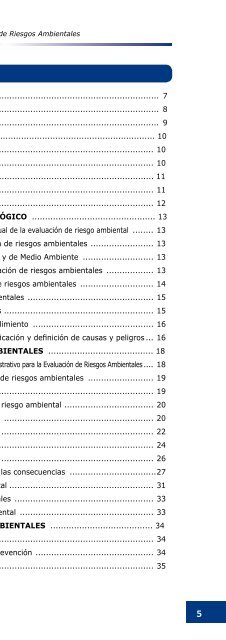 Guía de evaluación de riesgos ambientales - CDAM - Ministerio del ...