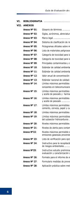 Guía de evaluación de riesgos ambientales - CDAM - Ministerio del ...