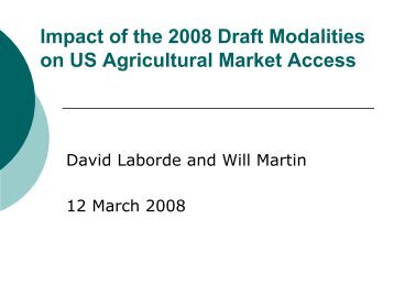 Market Access Presentation - International Food & Agricultural Trade ...
