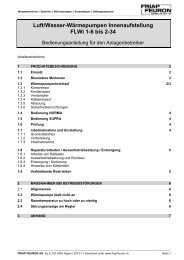 Bedienungsanleitung FLWi - Friap AG