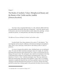 The Realm of Aesthetic Values - Dietrich Von Hildebrand Legacy ...