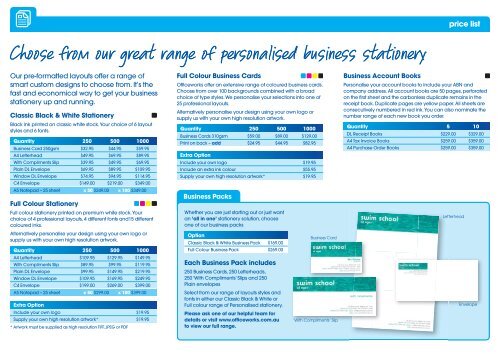 BUSINESS STATIONERY.indd - Officeworks