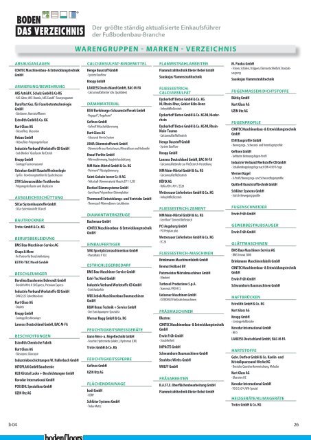 Inhaltsverzeichnis: Hier klicken Alter Zementestrich ... - EstrichTechnik