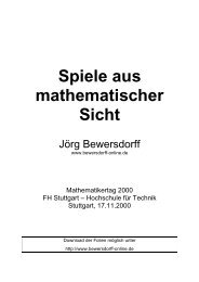 Spiele aus mathematische Sicht - Die Ideen der Galois-Theorie