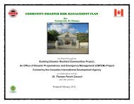 COMMUNITY DISASTER RISK MANAGEMENT PLAN - ODPEM