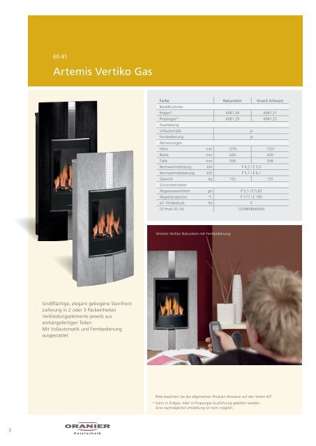 Gesamt Katalog Gasheizgeräte 2012 - Gas-Center M. Honegger AG