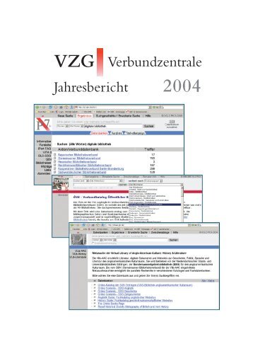 Jahresbericht VZG Verbundzentrale - GBV