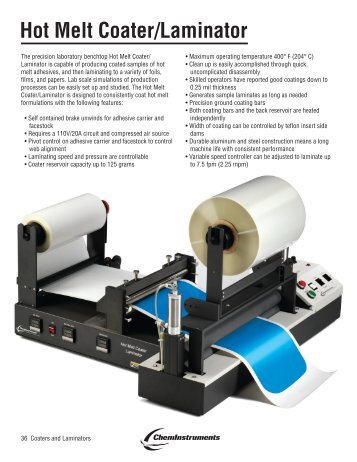 Hot Melt Coater/Laminator